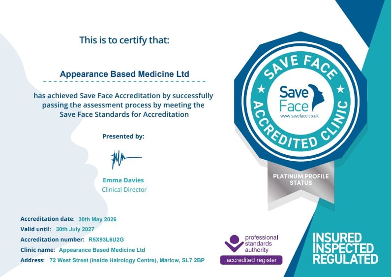 save face certificate cover